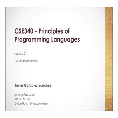 201505 - CSE340 Lecture 01 | PPT