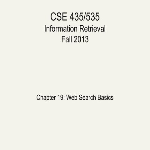 Cse535 chapter19-web search