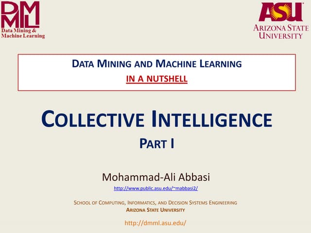 Collective Inteligence Part I