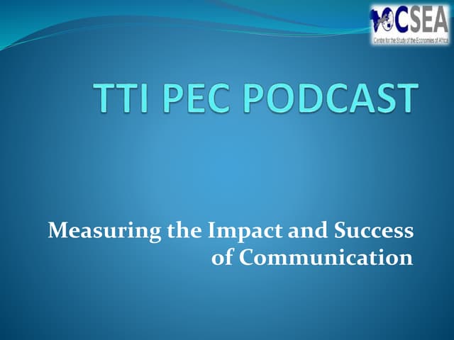 The Impact Log: A Communications Mo...