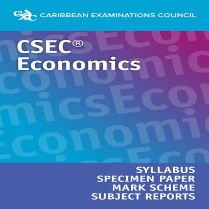 CXC CSEC Syllabus for Economics