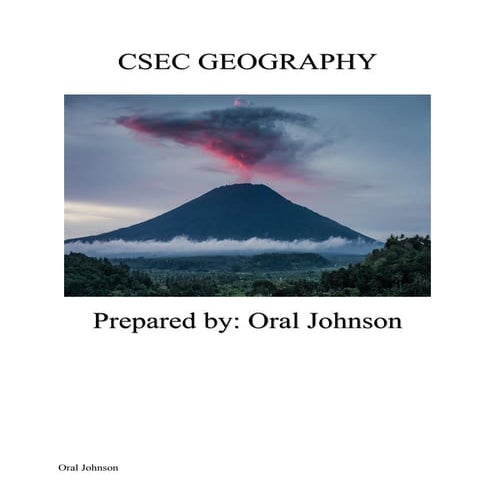 CSEC GEOGRAPHY 