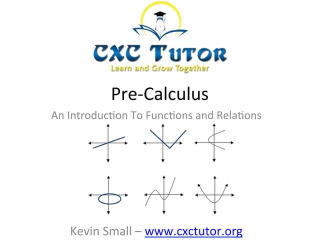 CSEC Mathematics Review - Introduction To Functions & Relations