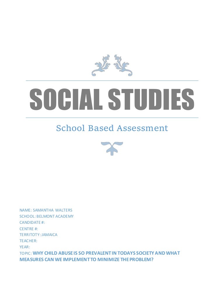 CSEC Social Studies SBA