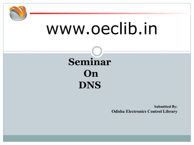 Domain Name System ppt