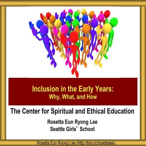 CSEE Inclusion in the Early Years 2018 | PPTX