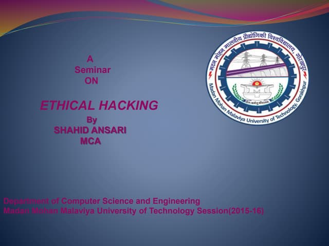 Cse ethical hacking ppt