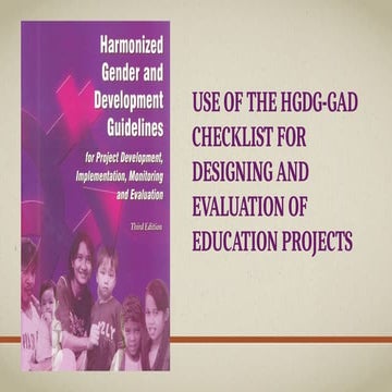 CSE_GAD-CHECKLIST for designing and evaluation of education project