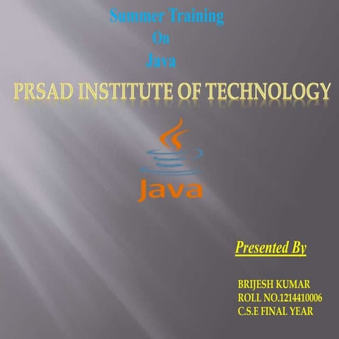 computer science JAVA ppt | PPTX