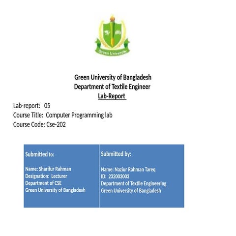 CSE lab report 4.pptxbujhfkufkytdkutdkumy | PPTX