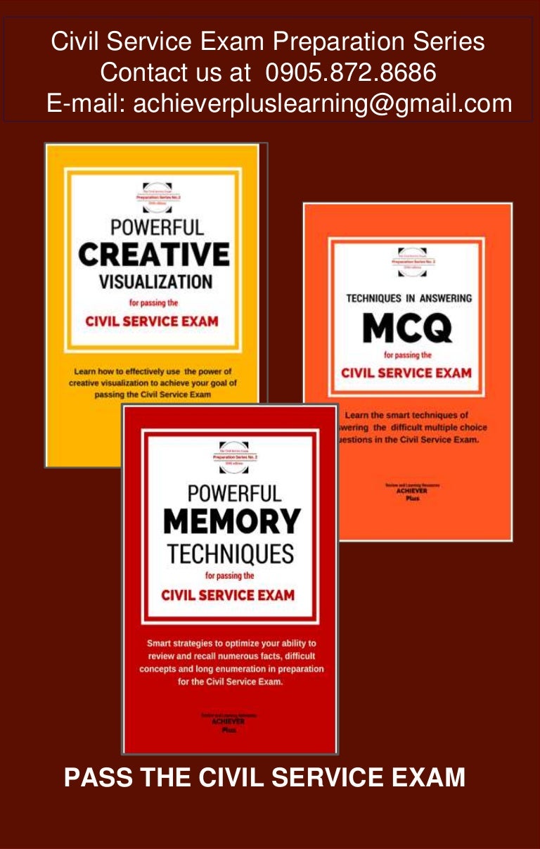 CIVIL SERVICE EXAM REVIEWER