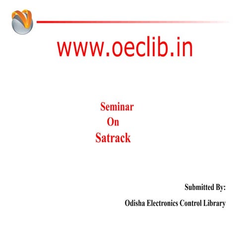 Satrack ppt