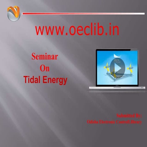 Tidal Energy ppt