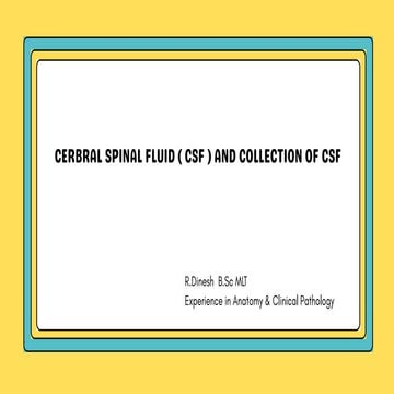 Anatomical structures of cerebral spinal fluid | PDF