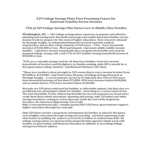 529 Plan Basics | PDF