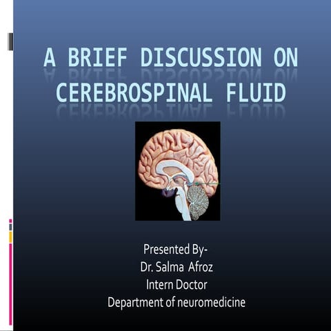CSF and it’s abnormalities | PPT
