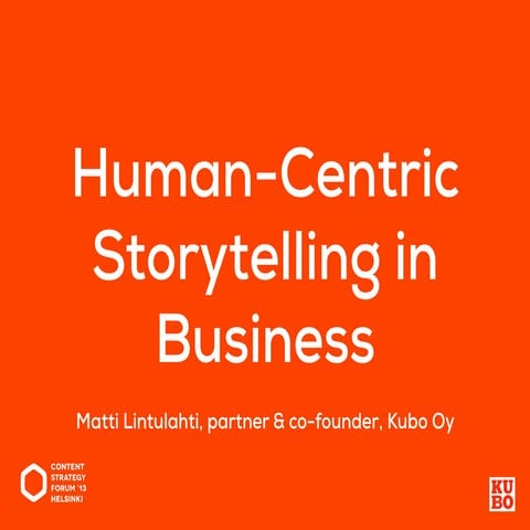 Human-Centric Storytelling in Business