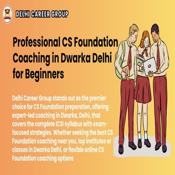 CS Foundation Preparation in Dwarka Delhi | PDF