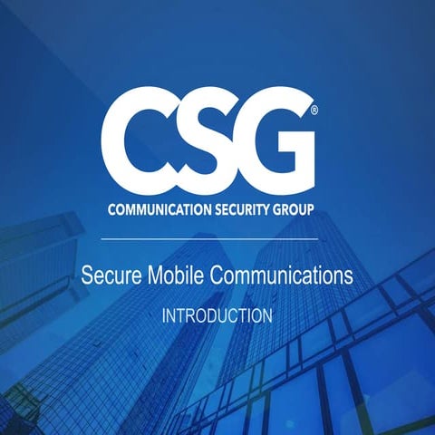 Cellcrypt - An Introduction to Secure Mobile Communications