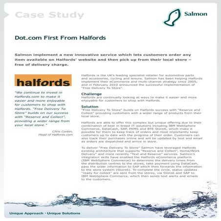 Halfords Multi Channel eCommerce case study
