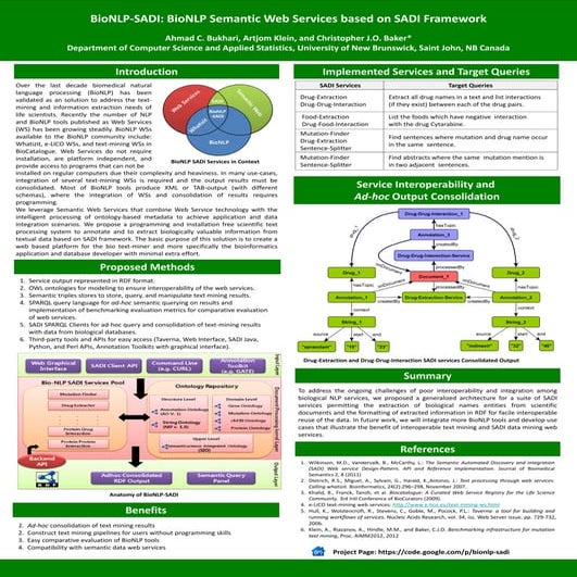 BioNLP-SADI: A Suite of interoperable BioNLP Semantic Web Services based on SADI Framework