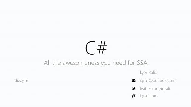 C# - Igor Ralić