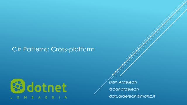 C sharp day 2015   c# patterns- cro...