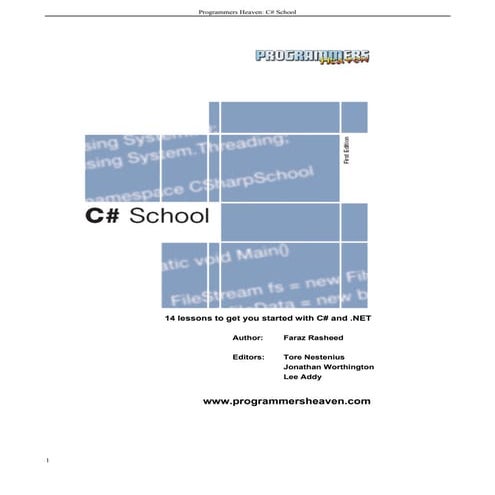C sharp programming advance | PDF