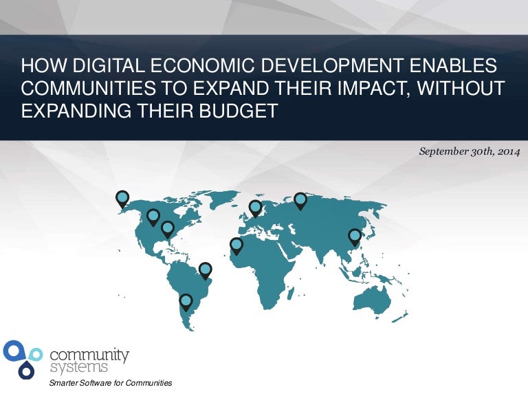 How Digital Economic Development Enables Communities to Expand Their
