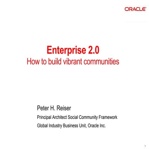 Enterprise 2.0 - How to b