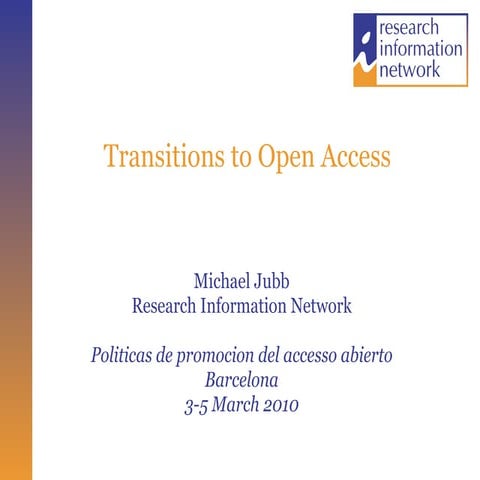Transitions to open access