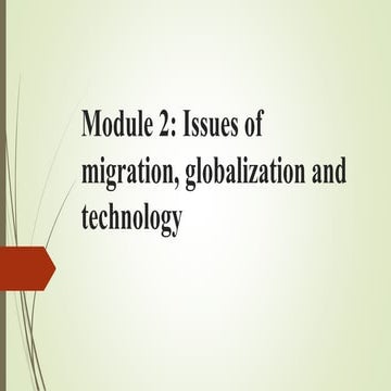 Contemporary SociaI Issues Module 2 notes
