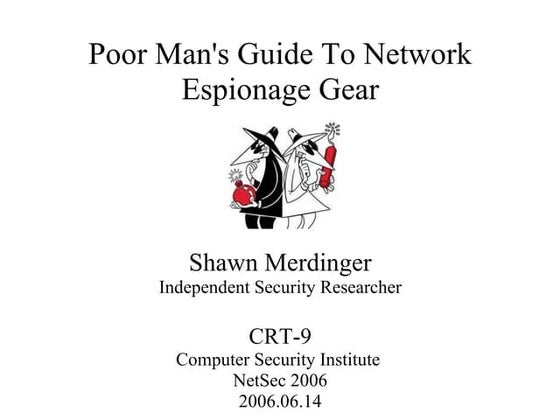Csi Netsec 2006 Poor Mans Guide Merdinger