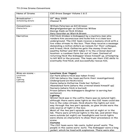 Csi notes | DOCX
