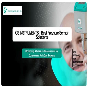 CS Instruments – Best Pressure Sensor Solutions | PDF