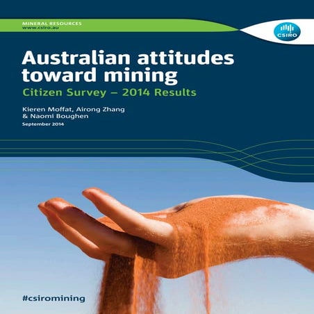 CSIRO: Australian attitudes toward mining