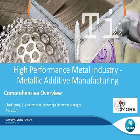 CSIRO Additive Manufacturing - Aug 14