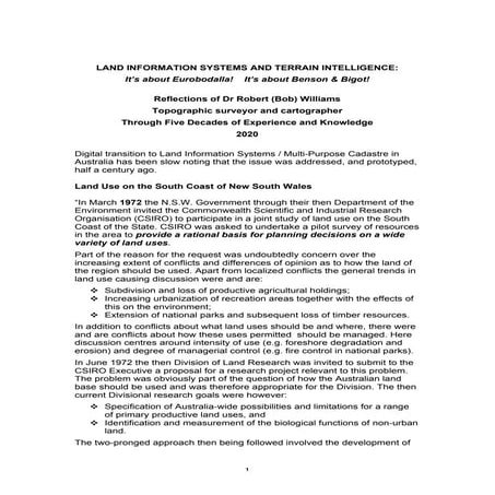 Land Information Systems and Terrain Intelligence 