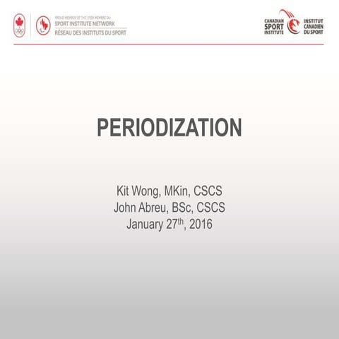 Periodization