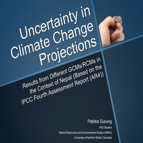 Uncertainty in Climate Change Projections: Results from Different GCMs/RCMs i...