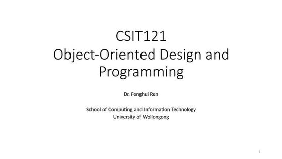object oriented porgramming using Java programming