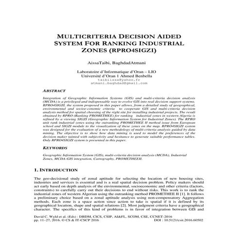 Multi criteria decision making in spatial data analysis | PPTX