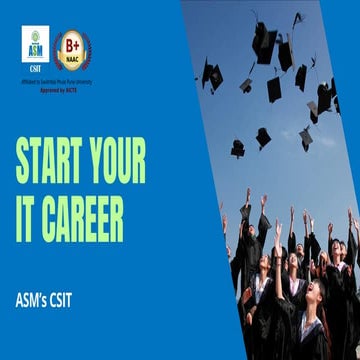 BSc IT: Career Opportunities & Future Scope 2026 | ASM CSIT | PDF