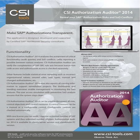 CSI Role Build & Manage 2014 | PDF