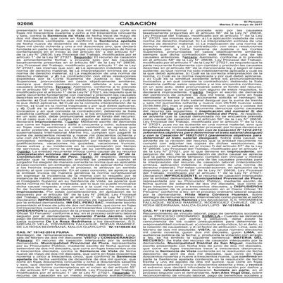 Csj   sentencia de casación laboral nº 18190-2016 lima - preupuestos para dem...