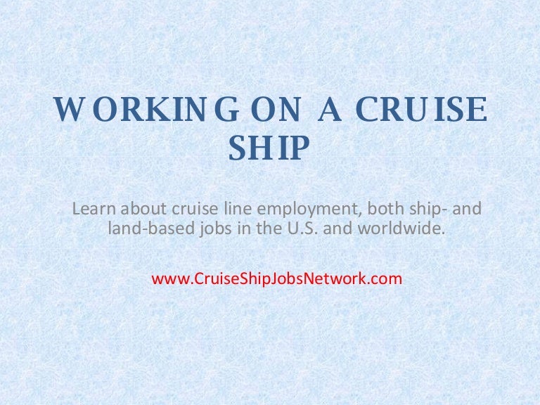 Cruise Ship Employment Introduction