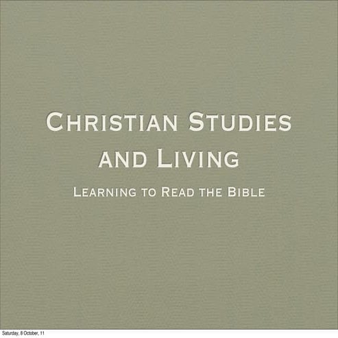 CSL8 How to Read Bible