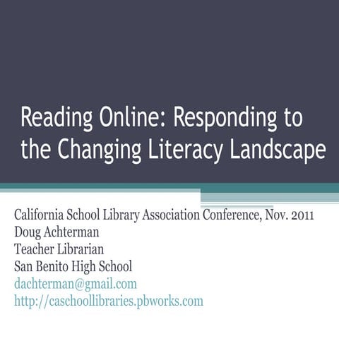 Csla presentation reading online 2011