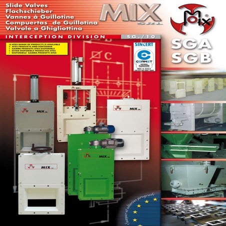 MIX s.r.l. slide valves