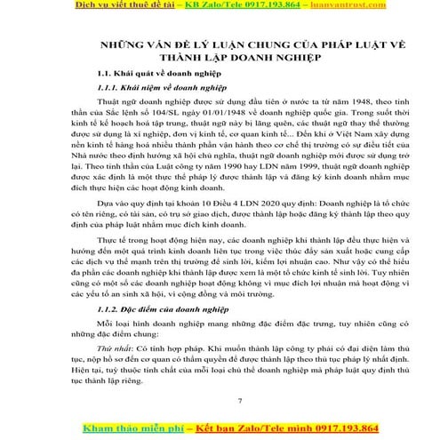Cơ sở lý luận của pháp luật về thành lập doanh nghiệp.docx